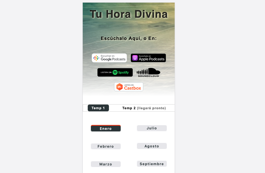 Mobile View for Radio Tu Hora Divina